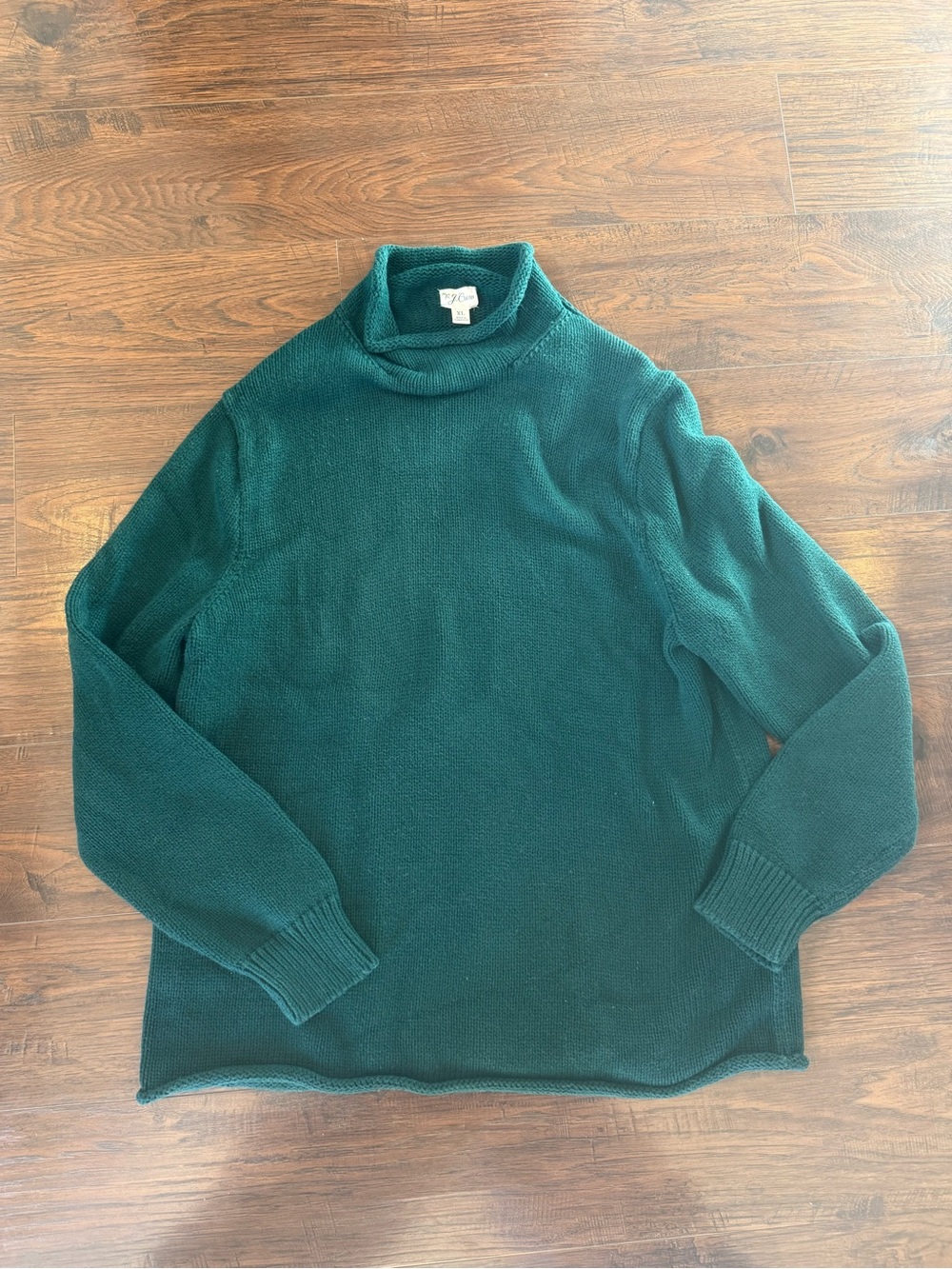 J. Crew Forest Green Turtleneck Sweater